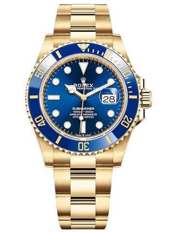 Rolex Submariner Date – 18K Yellow Gold – Blue Dial & Cerachrom Bezel (Ref. 126618LB)
