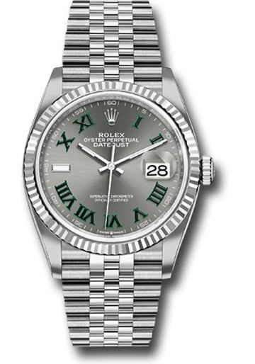 Rolex Datejust 36 – Fluted Bezel – Slate Roman Dial – Jubilee Bracelet (Ref. 126234)