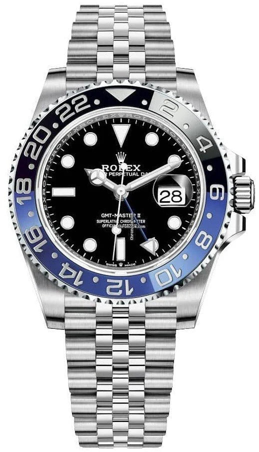 Rolex GMT-Master II – “Batgirl” – Black &amp; Blue Cerachrom Bezel – Jubilee Bracelet (Ref. 126710BLNR)