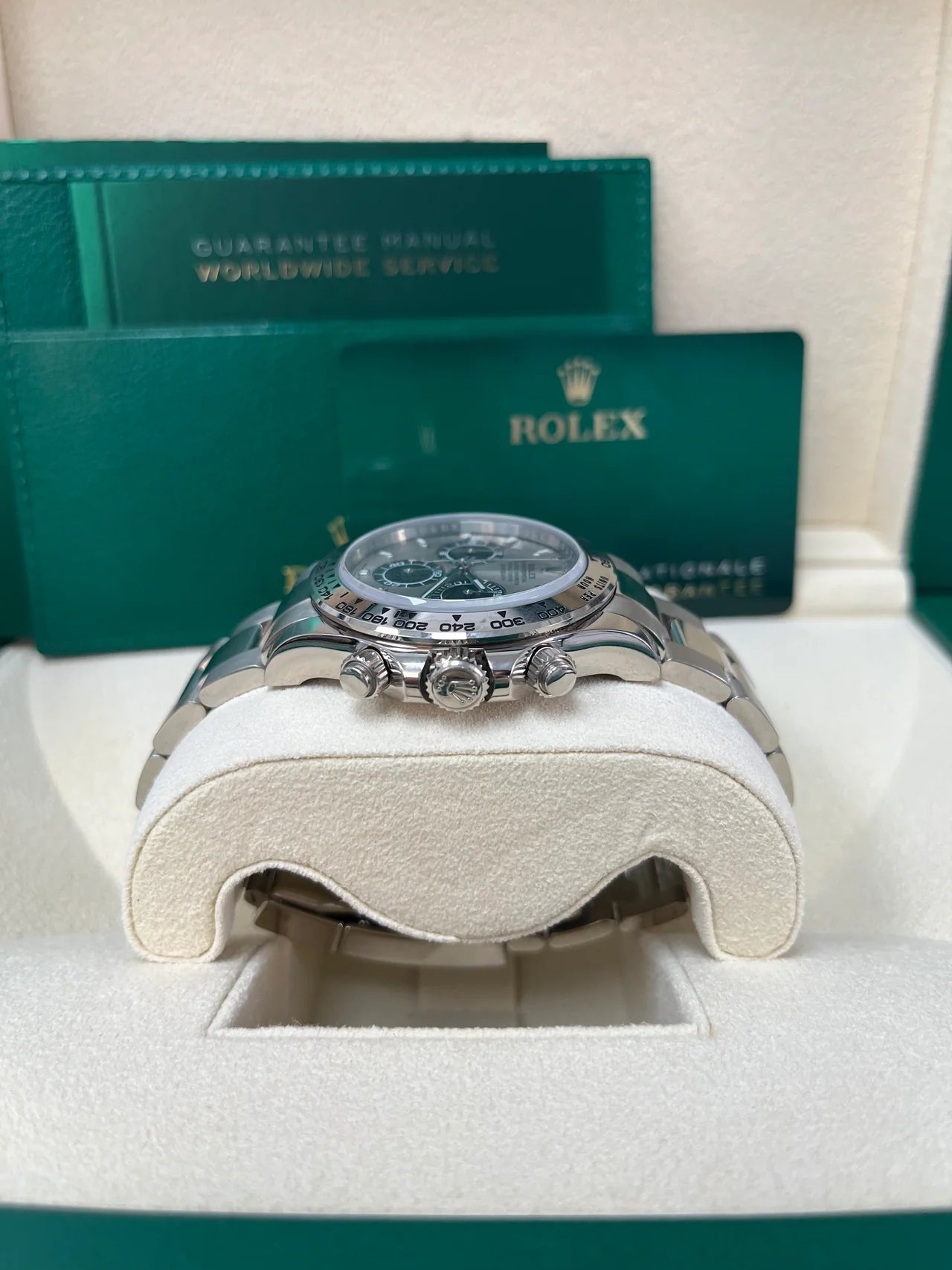 Rolex Daytona 40 White Gold Cosmograph – Steel &amp; Black Dial – Oyster Bracelet (Ref. 116509)