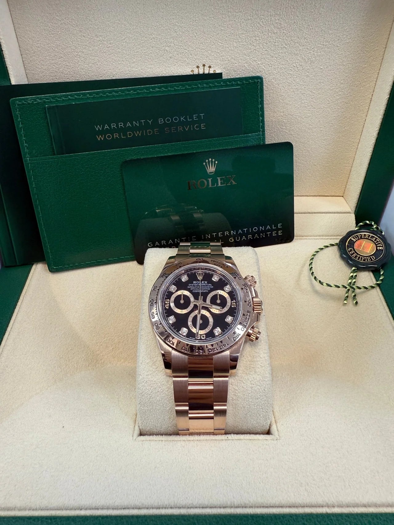 Rolex Cosmograph Daytona 40mm Everose Gold – Diamond Markers (Ref. 116505)