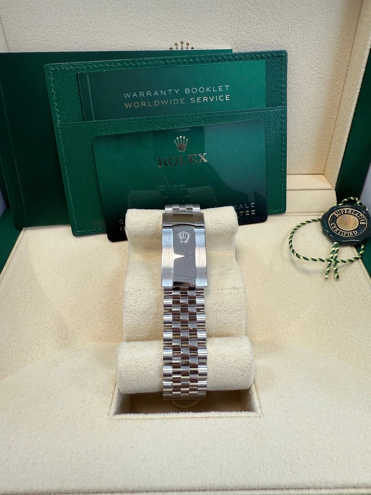 Rolex Datejust 41 – White Index Dial – Fluted Bezel – Jubilee Bracelet (Ref. 126334)