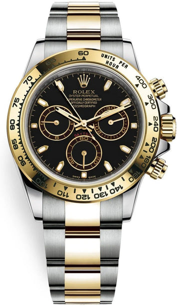 Rolex Cosmograph Daytona – Black Dial – Yellow Rolesor – Oyster Bracelet (Ref. 116503)