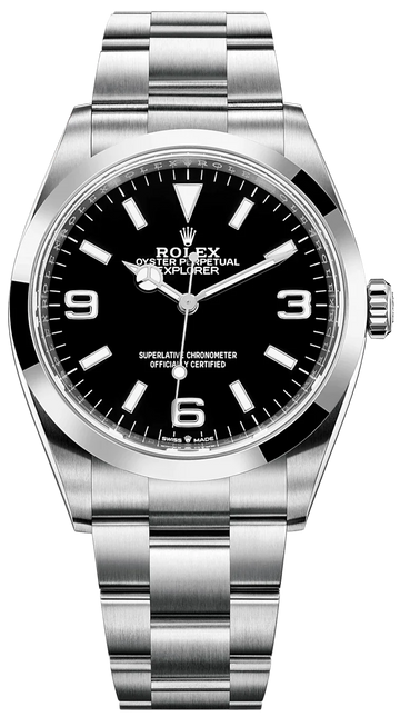 Rolex Explorer Stainless Steel Oyster Perpetual Explorer – Black Dial – Oyster Bracelet 124270
