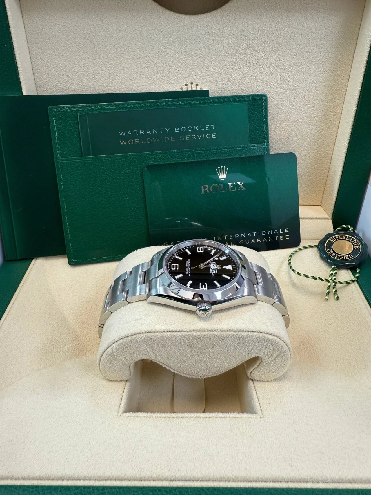 Rolex Explorer Stainless Steel Oyster Perpetual Explorer – Black Dial – Oyster Bracelet 124270