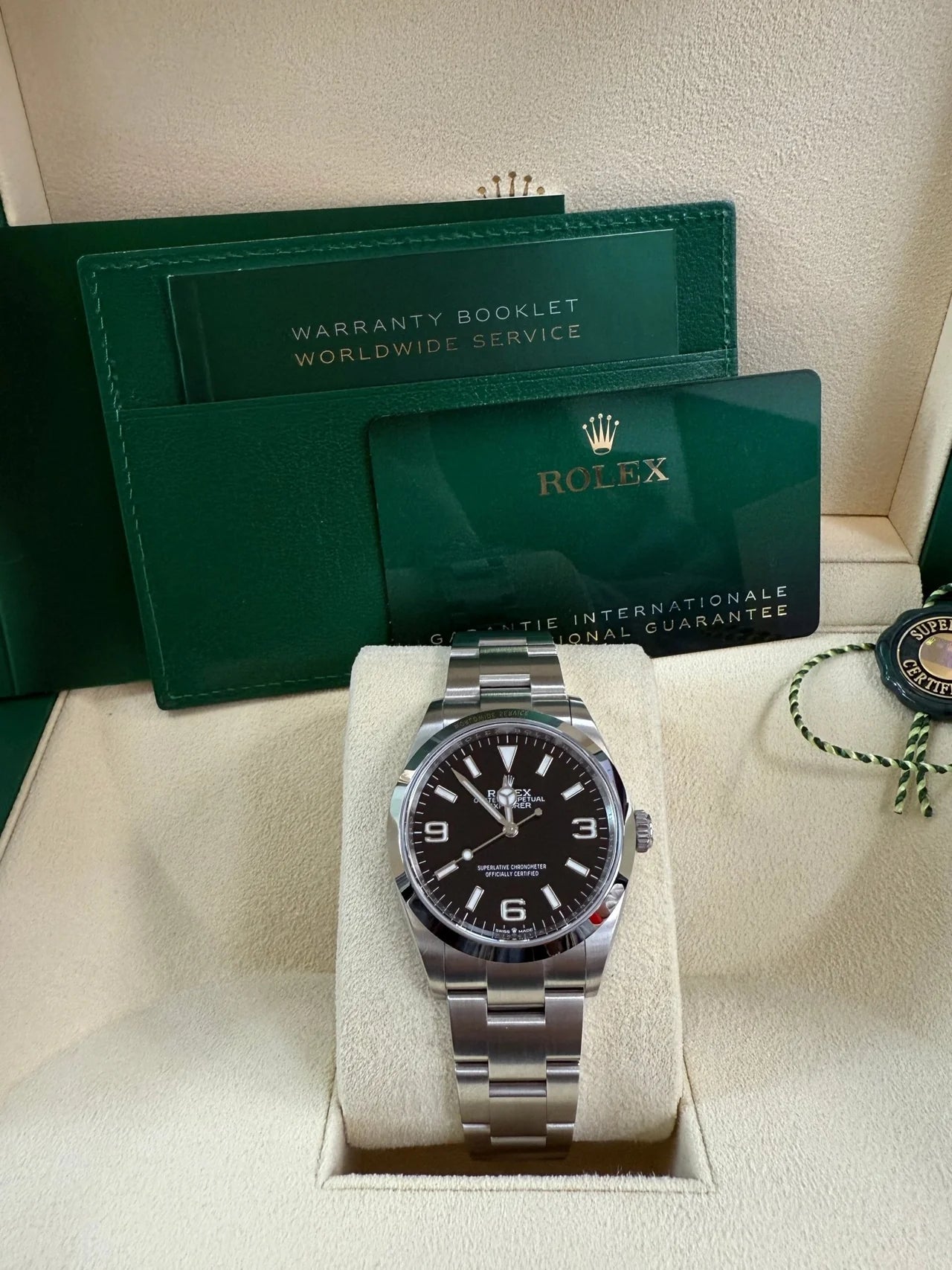 Rolex Explorer Stainless Steel Oyster Perpetual Explorer – Black Dial – Oyster Bracelet 124270