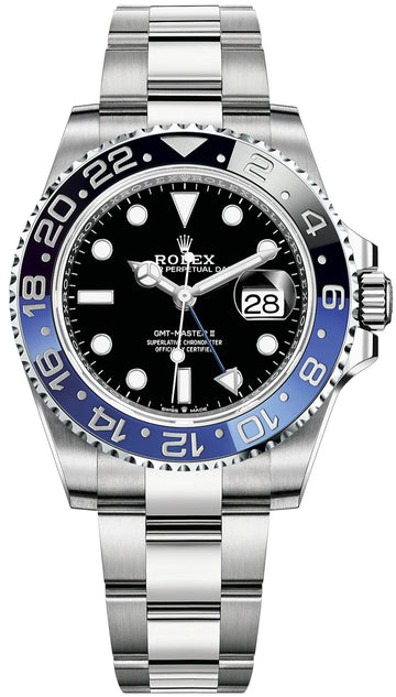Rolex GMT-Master II – “Batman” – Black &amp; Blue Cerachrom Bezel – Oyster Bracelet (Ref. 126710BLNR)