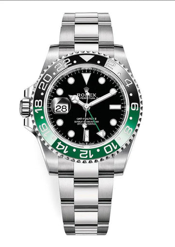 Rolex GMT-Master II – “Sprite” – Green &amp; Black Bezel – Oyster Bracelet (Ref. 126720VTNR)