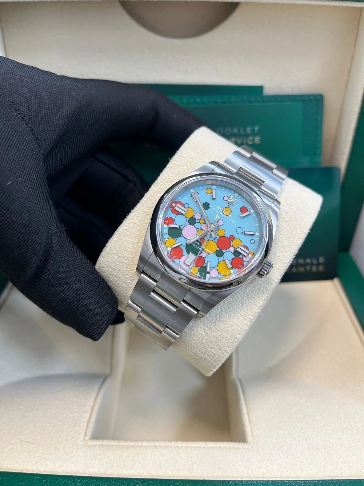 Rolex Oyster Perpetual 36 – Celebration Motif Dial – Oyster Bracelet (Ref. 126000)