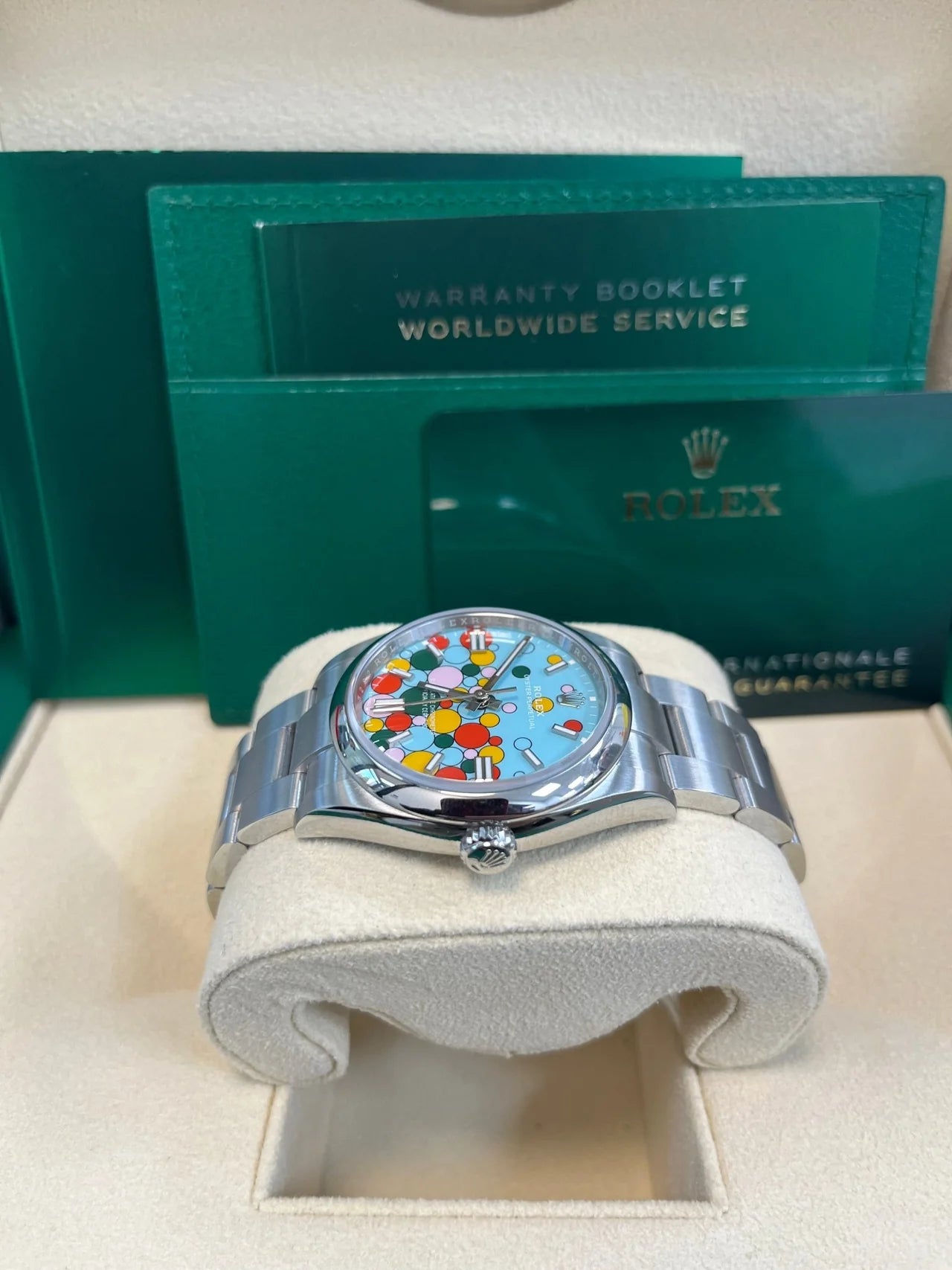Rolex Oyster Perpetual 36 – Celebration Motif Dial – Oyster Bracelet (Ref. 126000)
