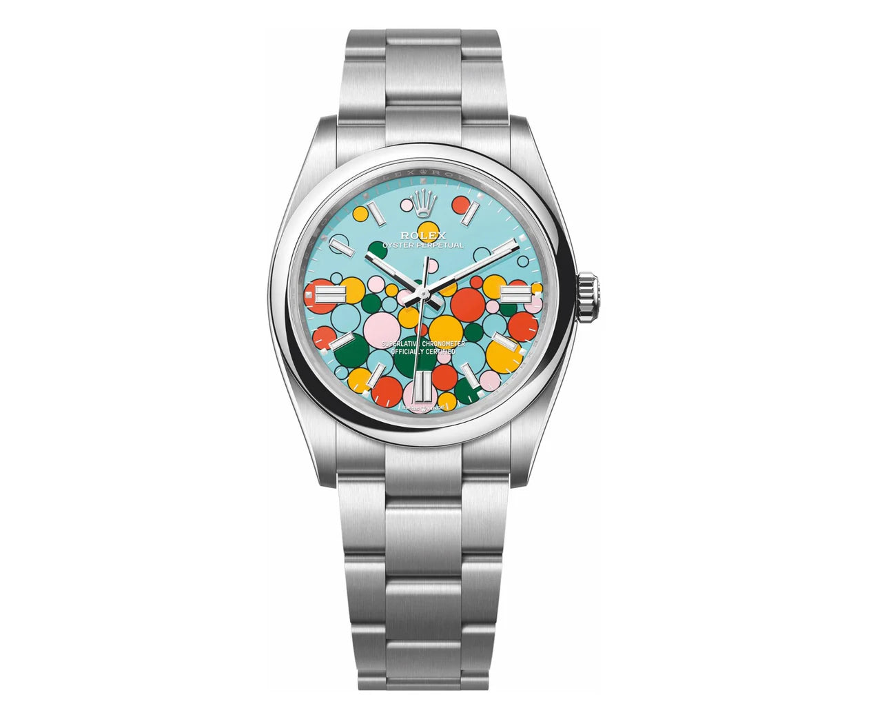 Rolex Oyster Perpetual 36 – Celebration Motif Dial – Oyster Bracelet (Ref. 126000)