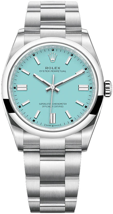 Rolex Oyster Perpetual 36 – Turquoise Dial – Oyster Bracelet (Ref. 126000)