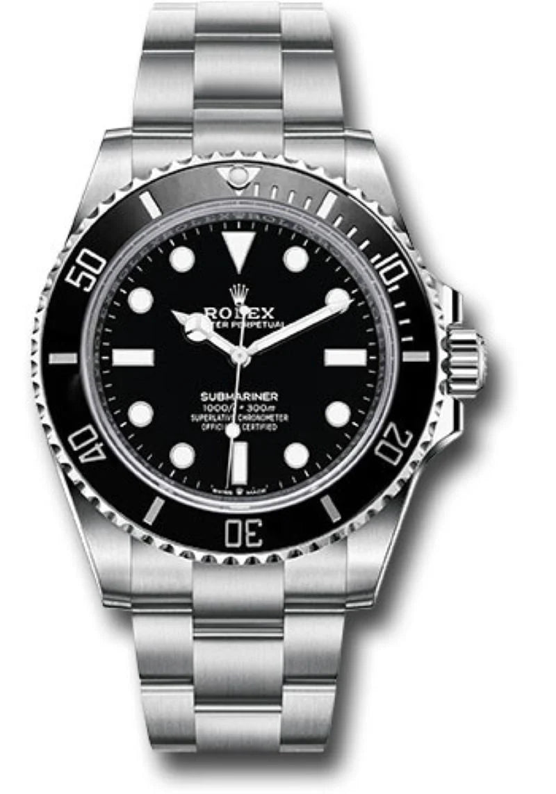 Rolex Submariner – No Date – Black Dial – Oyster Bracelet (Ref. 124060)