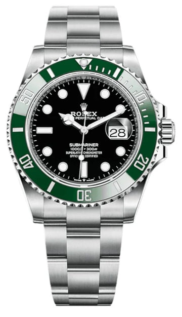 Rolex Submariner Date 41 – “Starbucks” / “Kermit” – Green Ceramic Bezel – Oyster Bracelet (Ref. 126610LV)