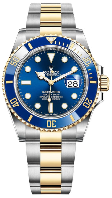 Rolex Submariner Date – Blue Dial – Two-Tone Yellow Gold &amp; Steel – Ceramic Bezel – Oyster Bracelet (Ref. 126613LB)