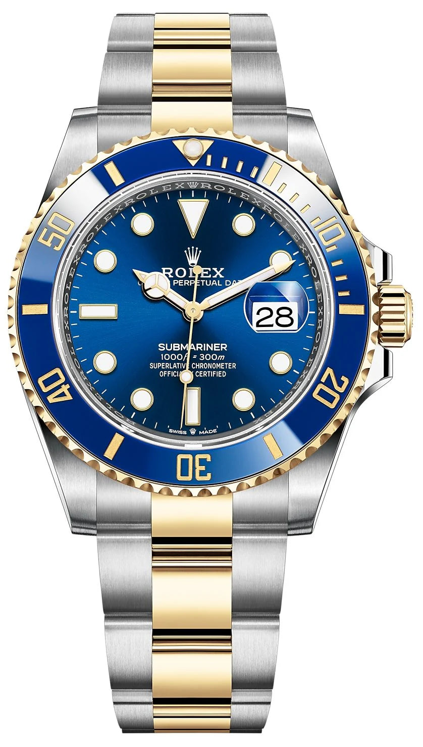 Rolex Submariner Date – Blue Dial – Two-Tone Yellow Gold &amp; Steel – Ceramic Bezel – Oyster Bracelet (Ref. 126613LB)