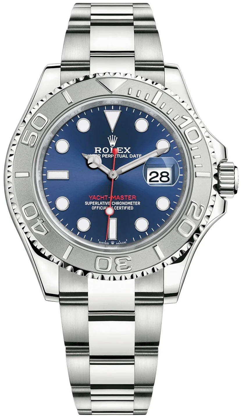 Rolex Yacht-Master 40 – Blue Sunray Dial – Platinum Bezel – Oyster Bracelet (Ref. 126622)